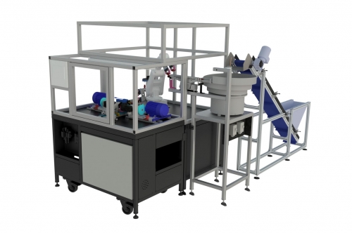 Robotization of the product chamfering station